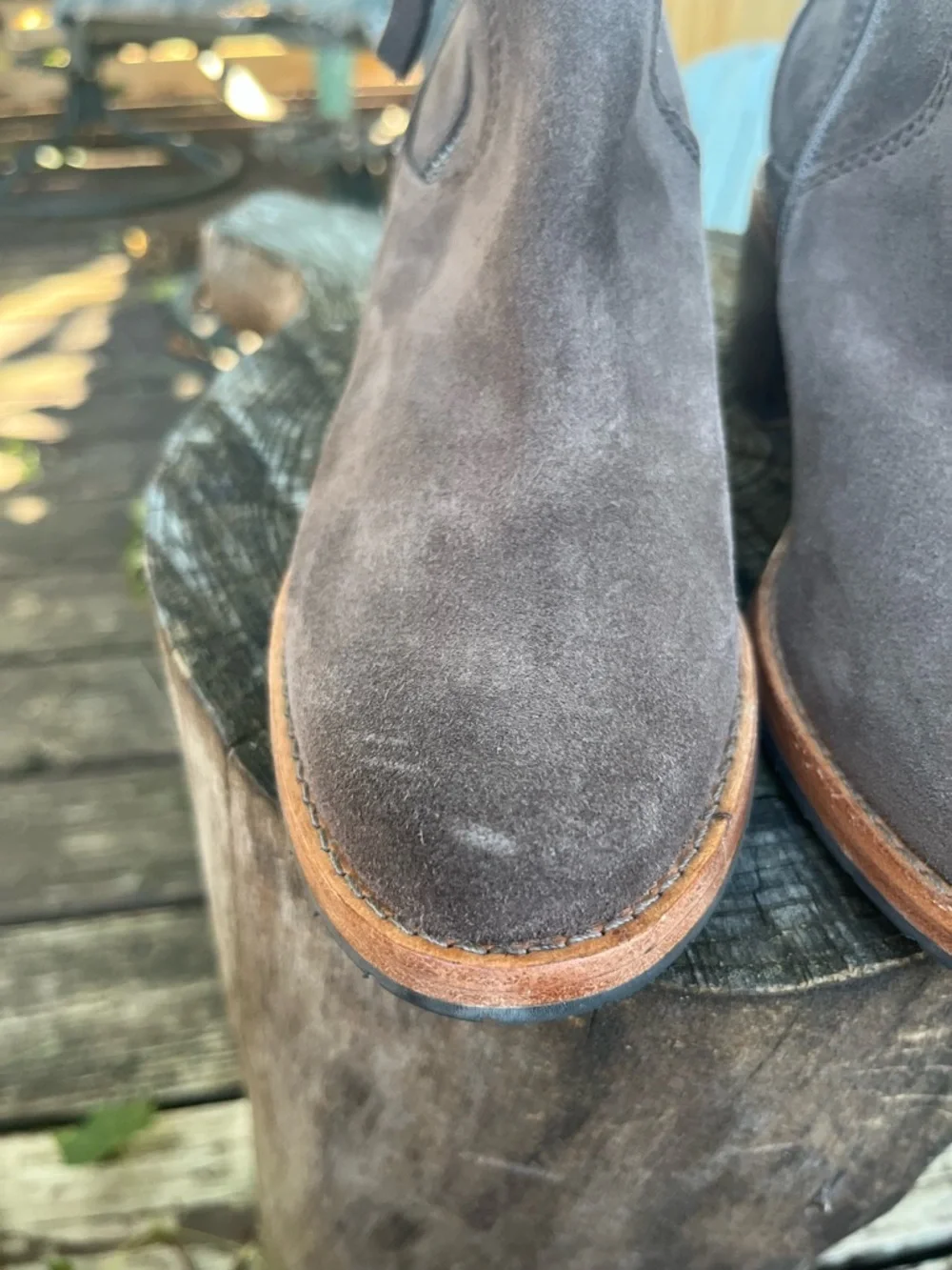 Clarks Clarkdale Dawn Taupe Suede Ankle Boot Bootie Women’s 5.5